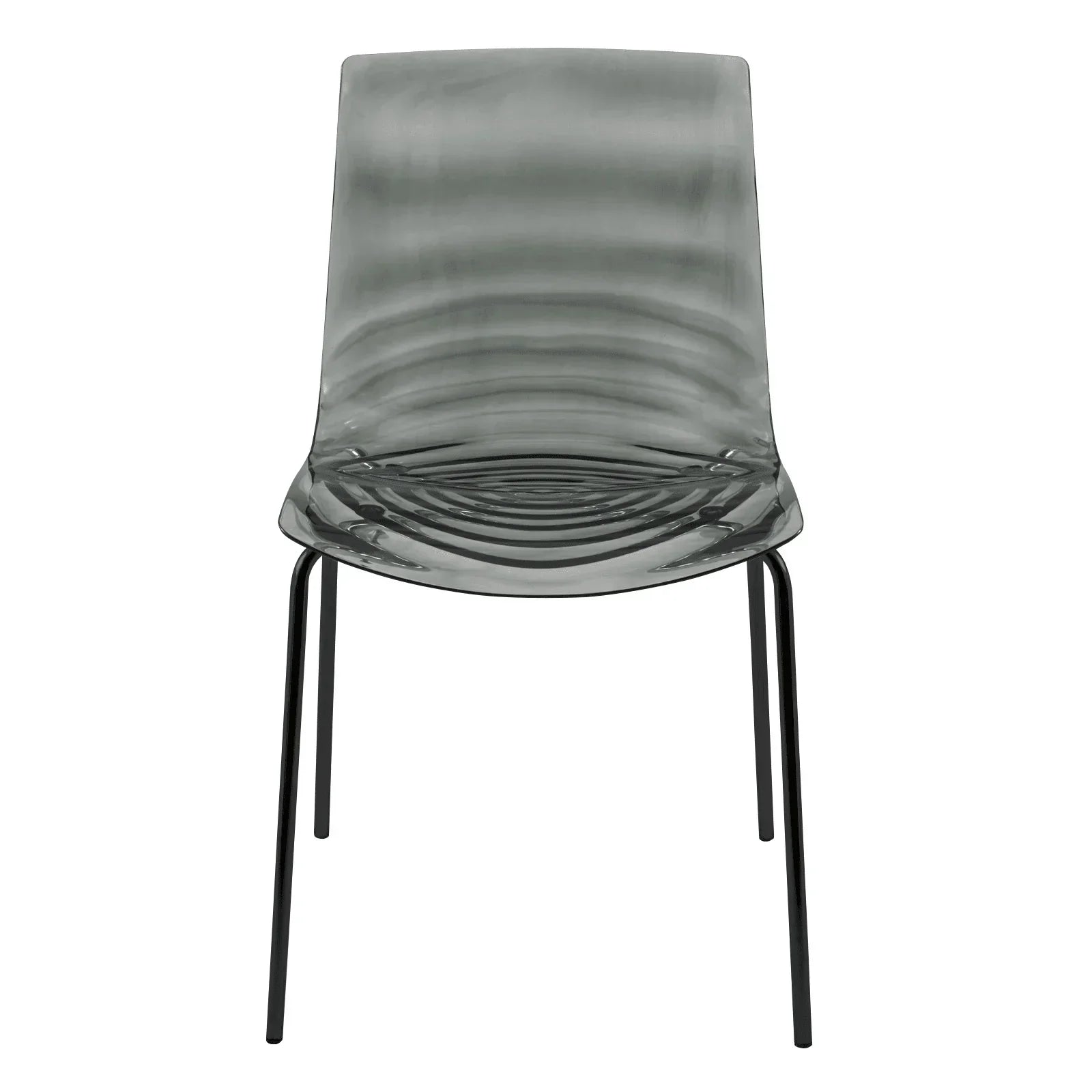 Astor Dining Chair Modern ABS Plastic Side Chair with Stainless-Steel Legs - Elax Furniture
