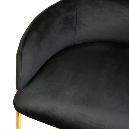 Axis 40" Low-Back Bar Stool Ergonomic Pub Chair with Gold Stainless Steel Base Set of 2 - Elax Furniture