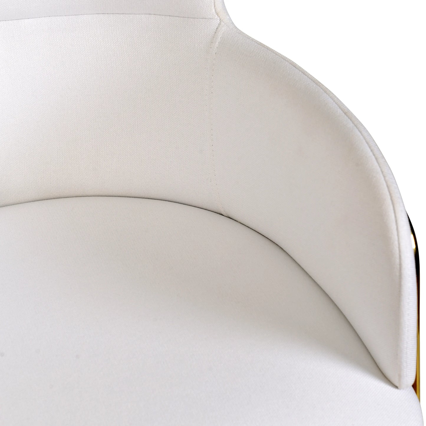 Axis 40" Low-Back Bar Stool Ergonomic Pub Chair with Gold Stainless Steel Base Set of 2 - Elax Furniture