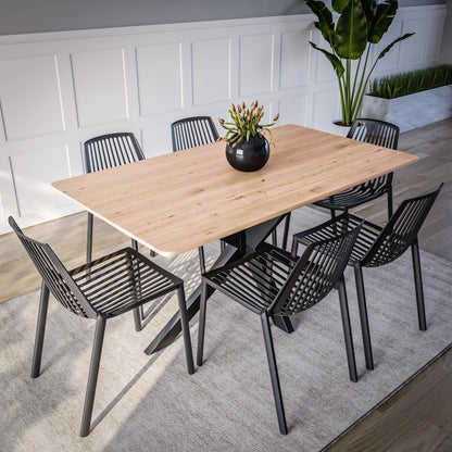 Acken Mid-Century Modern Plastic Dining Chair - Elax Furniture