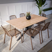 Acken Mid-Century Modern Plastic Dining Chair - Elax Furniture