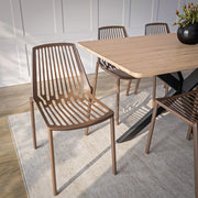 Acken Mid-Century Modern Plastic Dining Chair - Elax Furniture