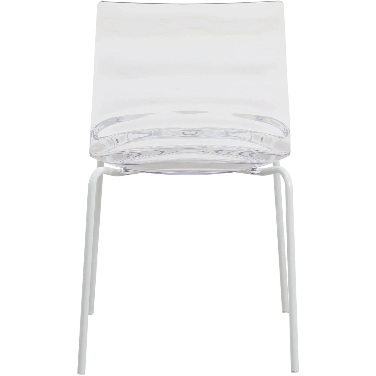 Astor Dining Chair Modern ABS Plastic Side Chair with Stainless-Steel Legs - Elax Furniture