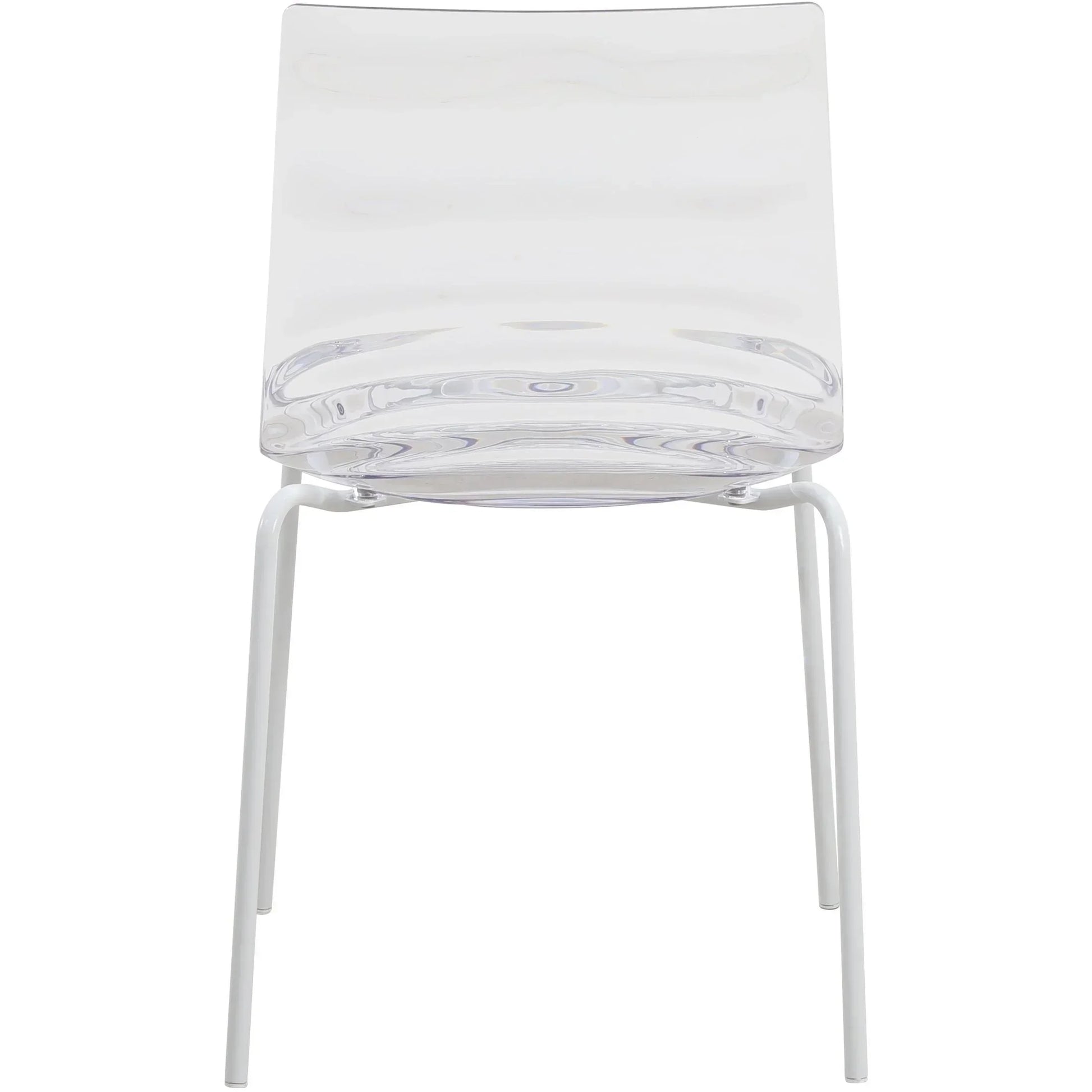 Astor Dining Chair Modern ABS Plastic Side Chair with Stainless-Steel Legs - Elax Furniture