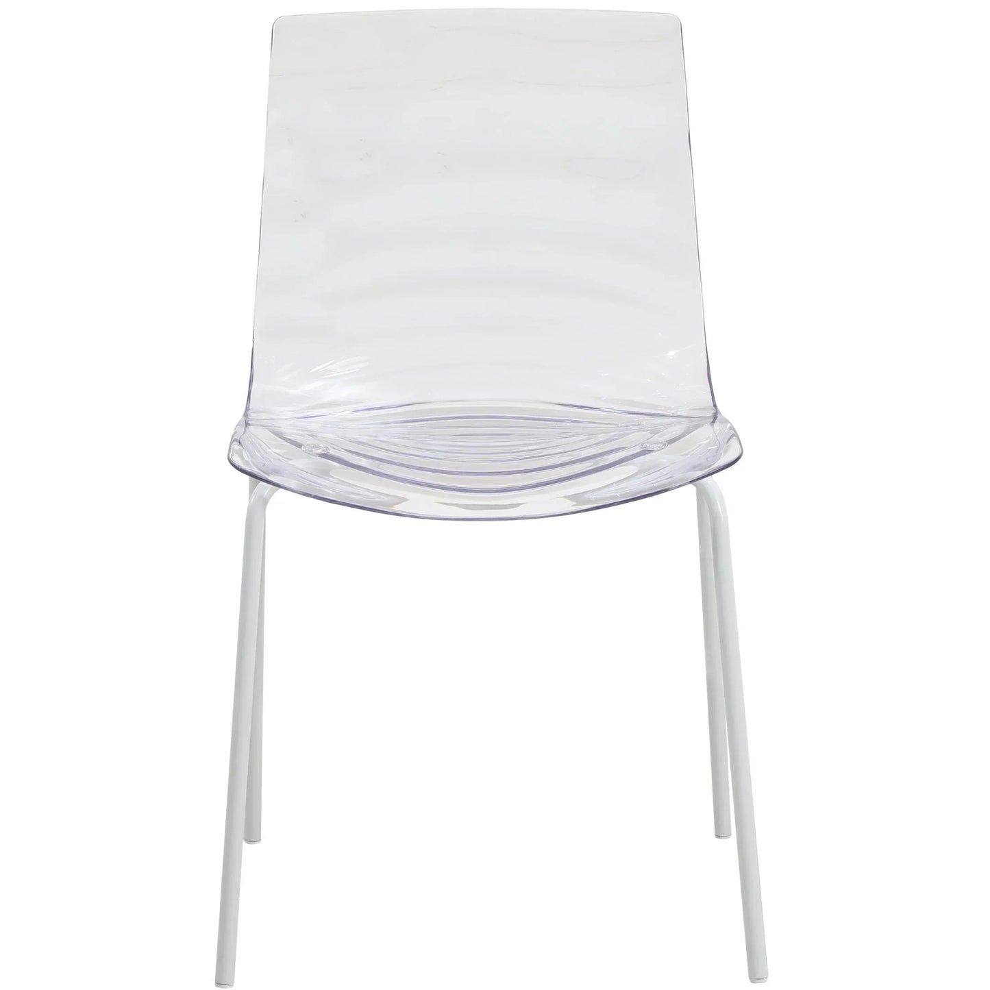 Astor Dining Chair Modern ABS Plastic Side Chair with Stainless-Steel Legs - Elax Furniture