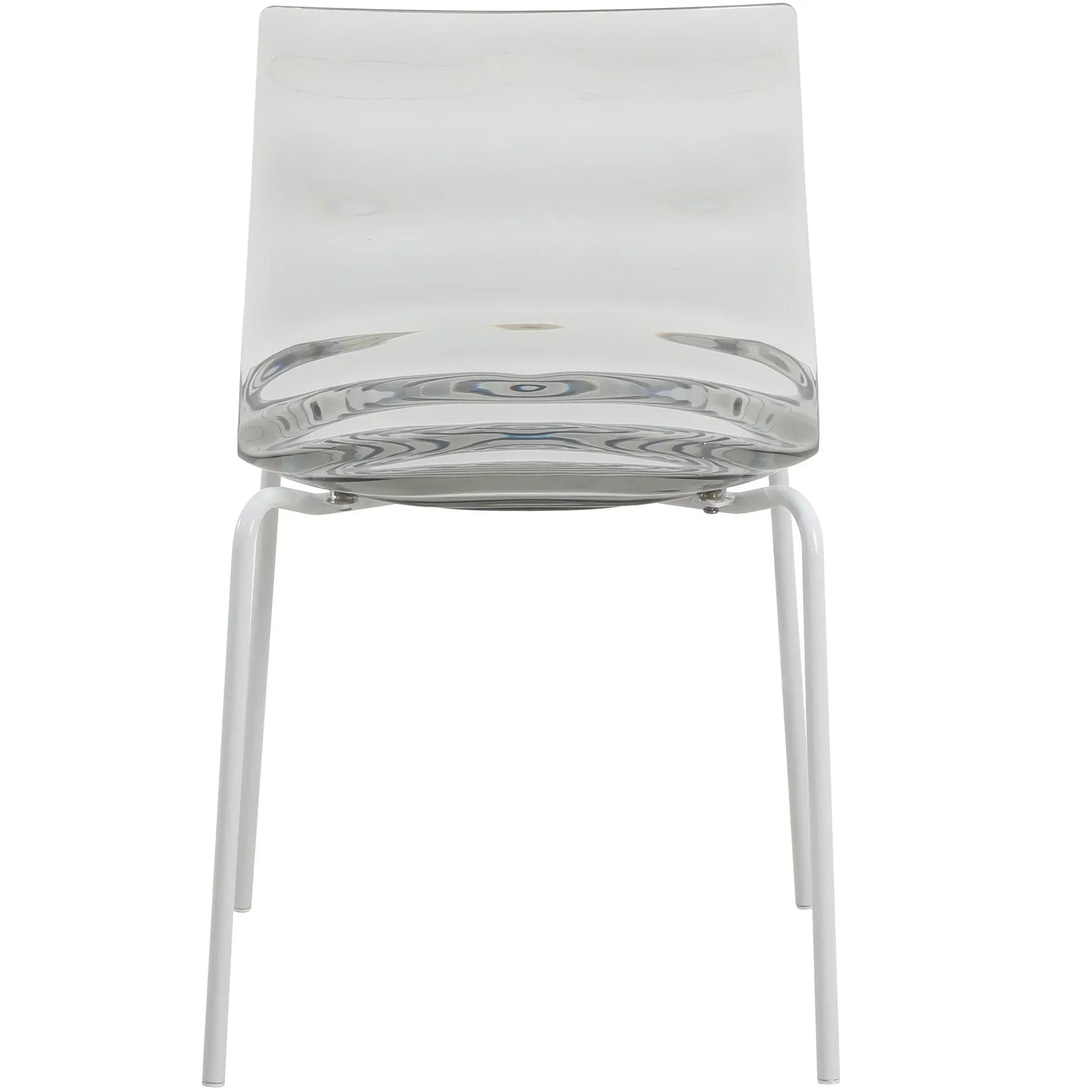 Astor Dining Chair Modern ABS Plastic Side Chair with Stainless-Steel Legs - Elax Furniture