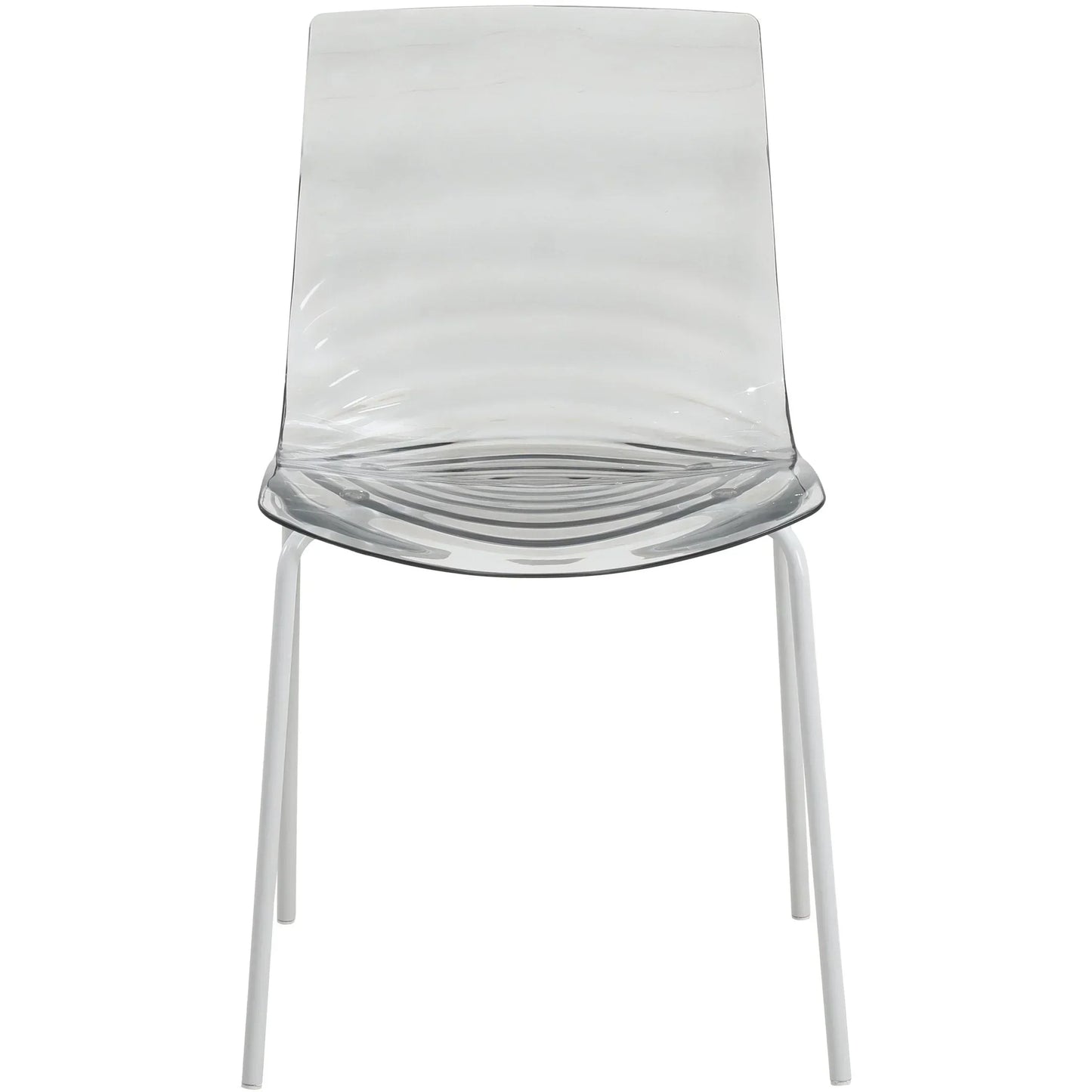 Astor Dining Chair Modern ABS Plastic Side Chair with Stainless-Steel Legs - Elax Furniture