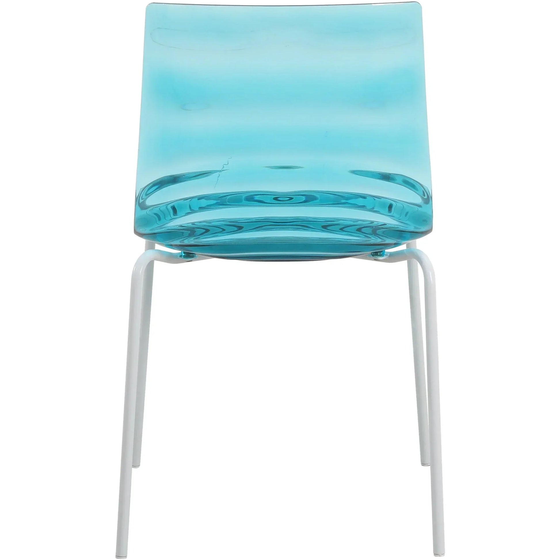 Astor Dining Chair Modern ABS Plastic Side Chair with Stainless-Steel Legs - Elax Furniture