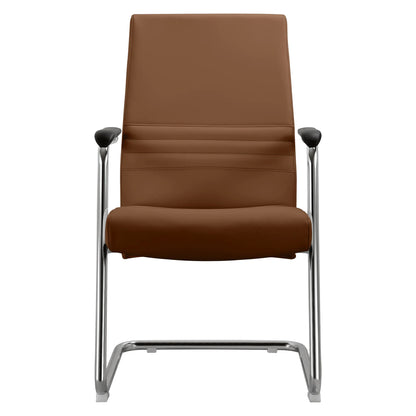 Aleen Office Chair with Upholstered Seat and Metal Armrest - Elax Furniture