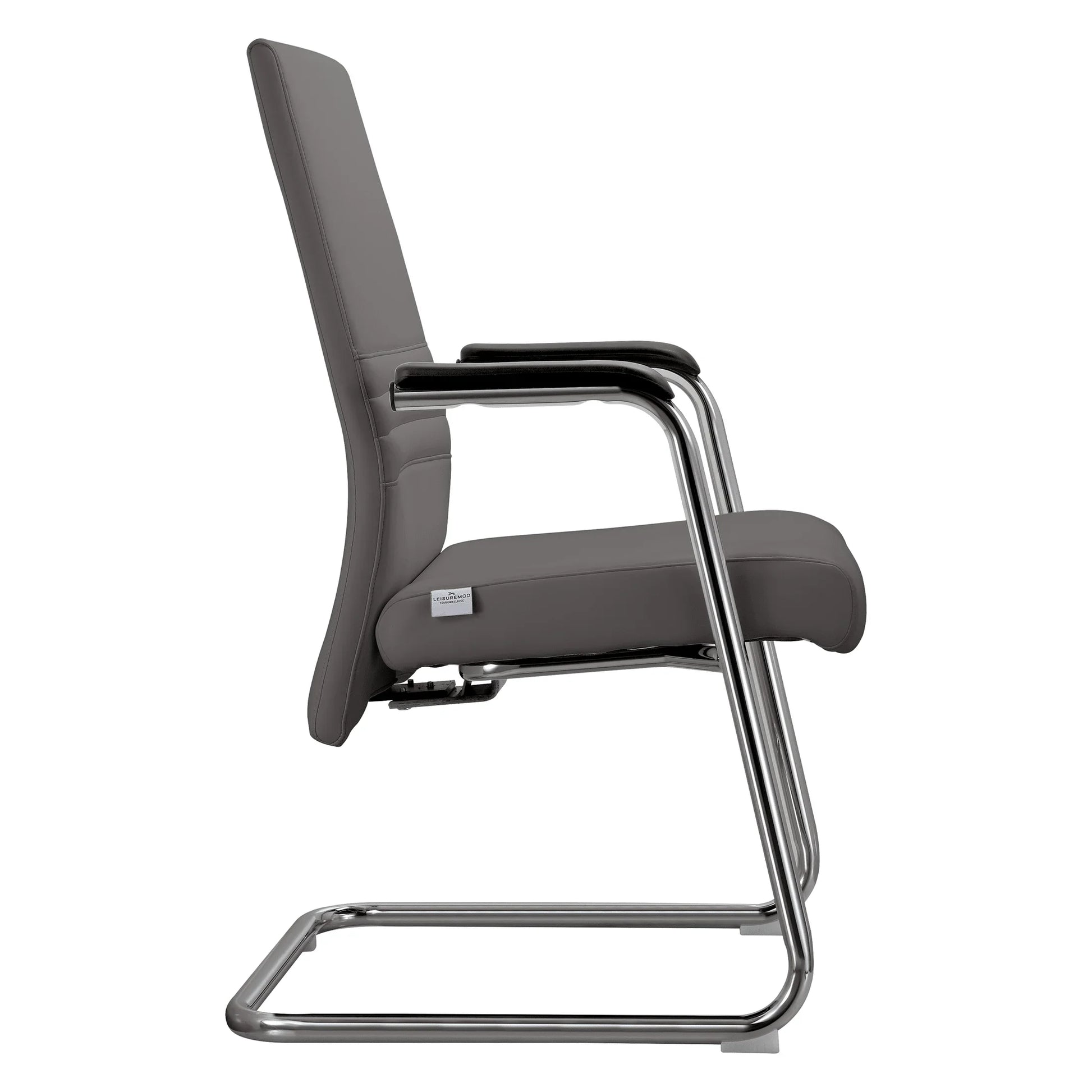 Aleen Office Chair with Upholstered Seat and Metal Armrest - Elax Furniture