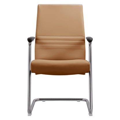 Aleen Office Chair with Upholstered Seat and Metal Armrest - Elax Furniture