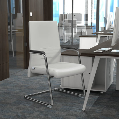 Aleen Office Chair with Upholstered Seat and Metal Armrest - Elax Furniture