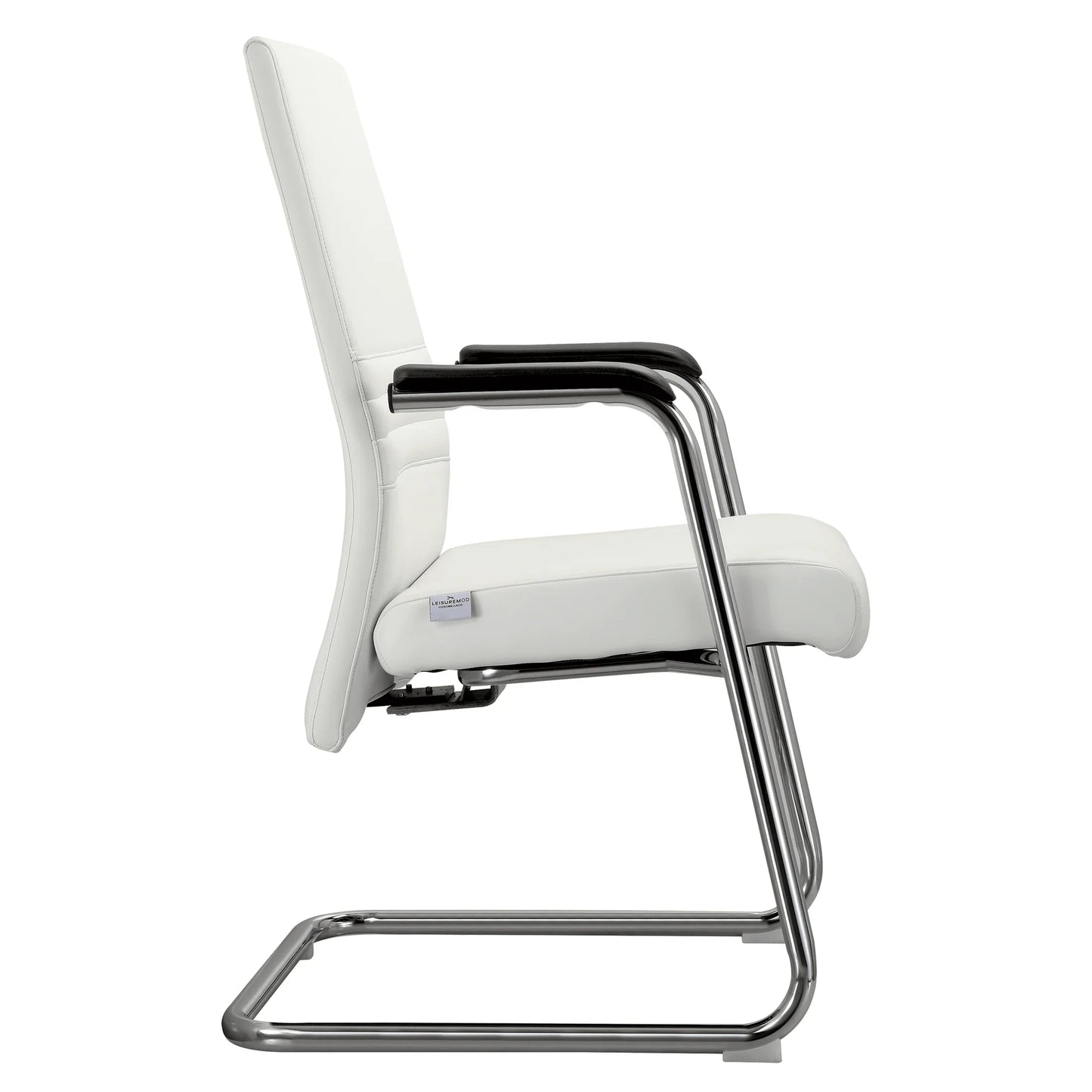 Aleen Office Chair with Upholstered Seat and Metal Armrest - Elax Furniture