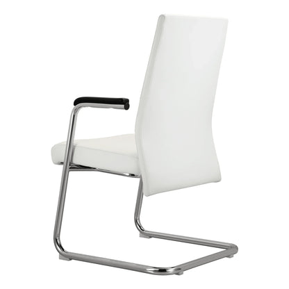 Aleen Office Chair with Upholstered Seat and Metal Armrest - Elax Furniture