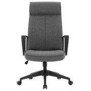 Aiaria Ergonomic High-Back Leather Office Chair with Adjustable Height, Swivel, Tilt, and Double Wheel Casters Charcoal Office Chair Your Vendor Name