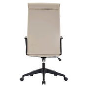 Aiaria Ergonomic High-Back Leather Office Chair with Adjustable Height, Swivel, Tilt, and Double Wheel Casters Tan Office Chair Your Vendor Name