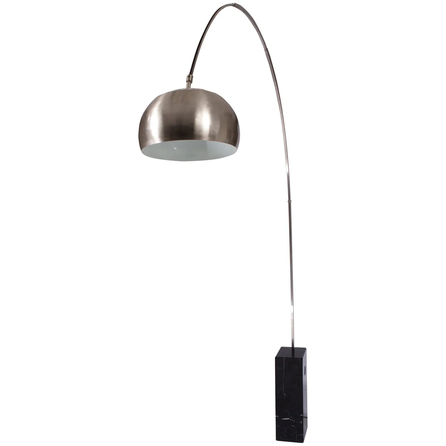 Arco Modern Floor Lamp with Marble Cube Base - Elax Furniture