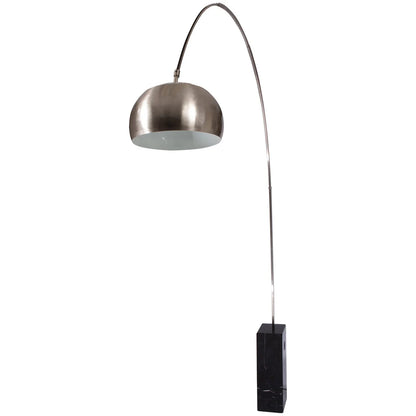 Arco Modern Floor Lamp with Marble Cube Base - Elax Furniture