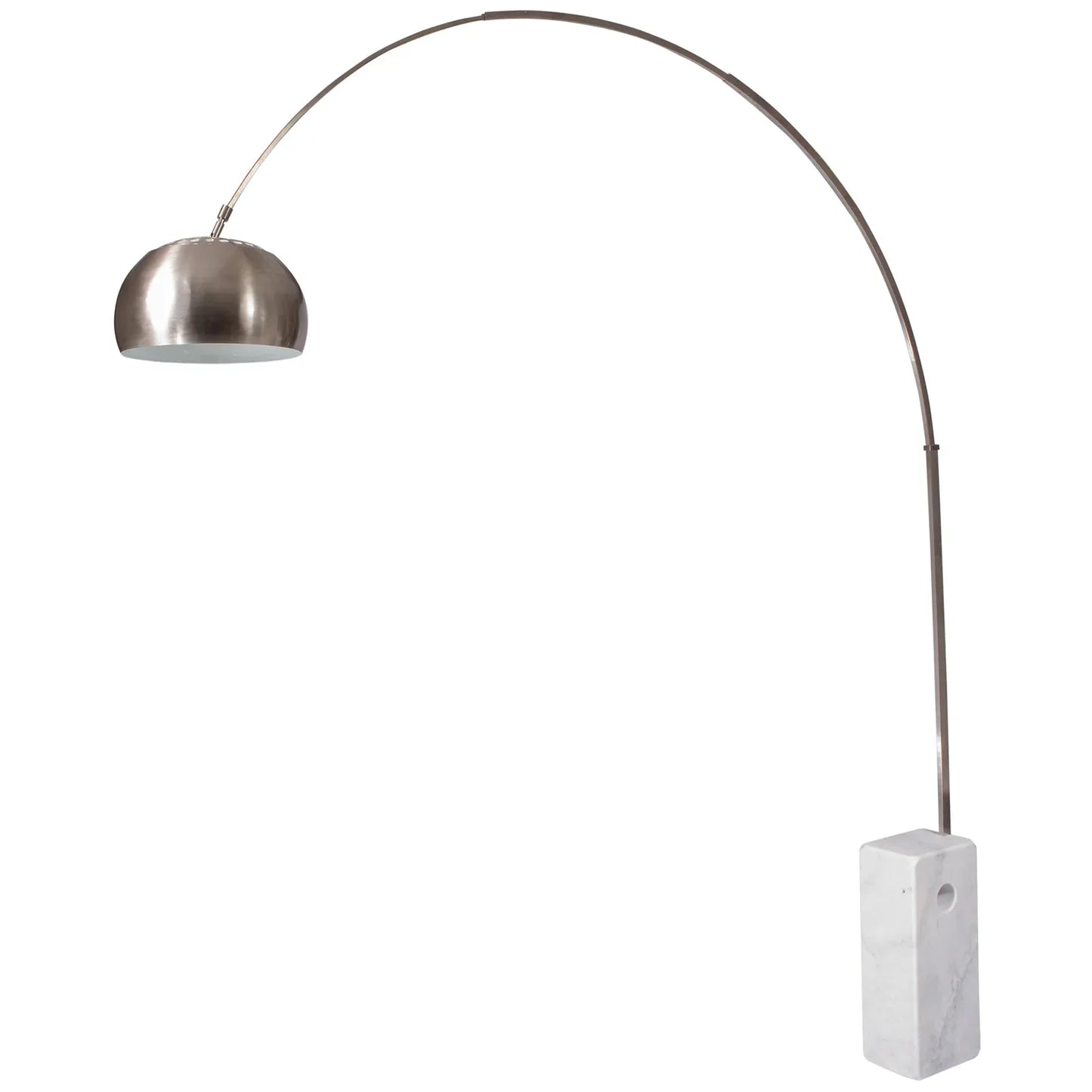 Arco Modern Floor Lamp with Marble Cube Base - Elax Furniture