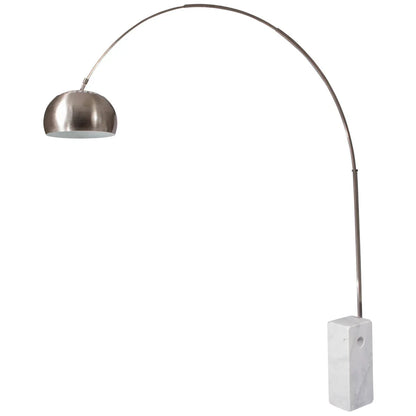 Arco Modern Floor Lamp with Marble Cube Base - Elax Furniture
