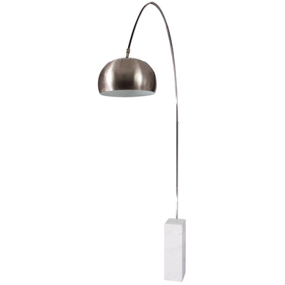 Arco Modern Floor Lamp with Marble Cube Base - Elax Furniture