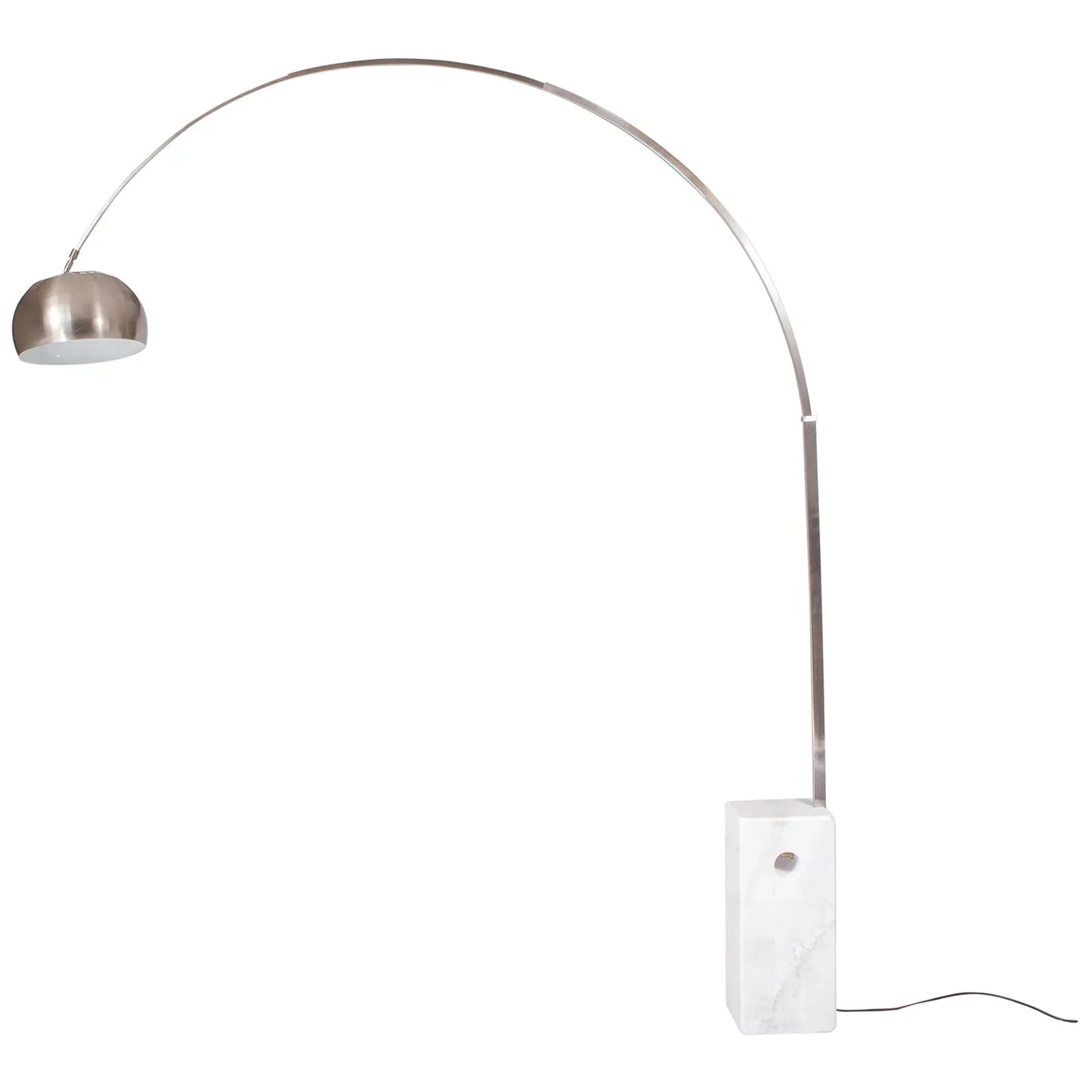 Arco Modern Floor Lamp with Marble Cube Base - Elax Furniture