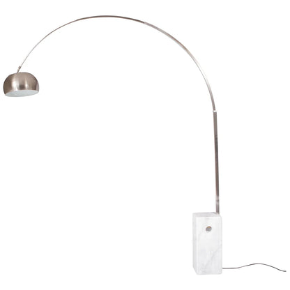 Arco Modern Floor Lamp with Marble Cube Base - Elax Furniture