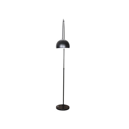 Arco Modern 76" Arched Floor Lamp: Black Marble Base & Metal Dome Shade - Elax Furniture