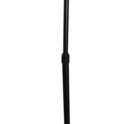 Arco Modern 76" Arched Floor Lamp: Black Marble Base & Metal Dome Shade - Elax Furniture