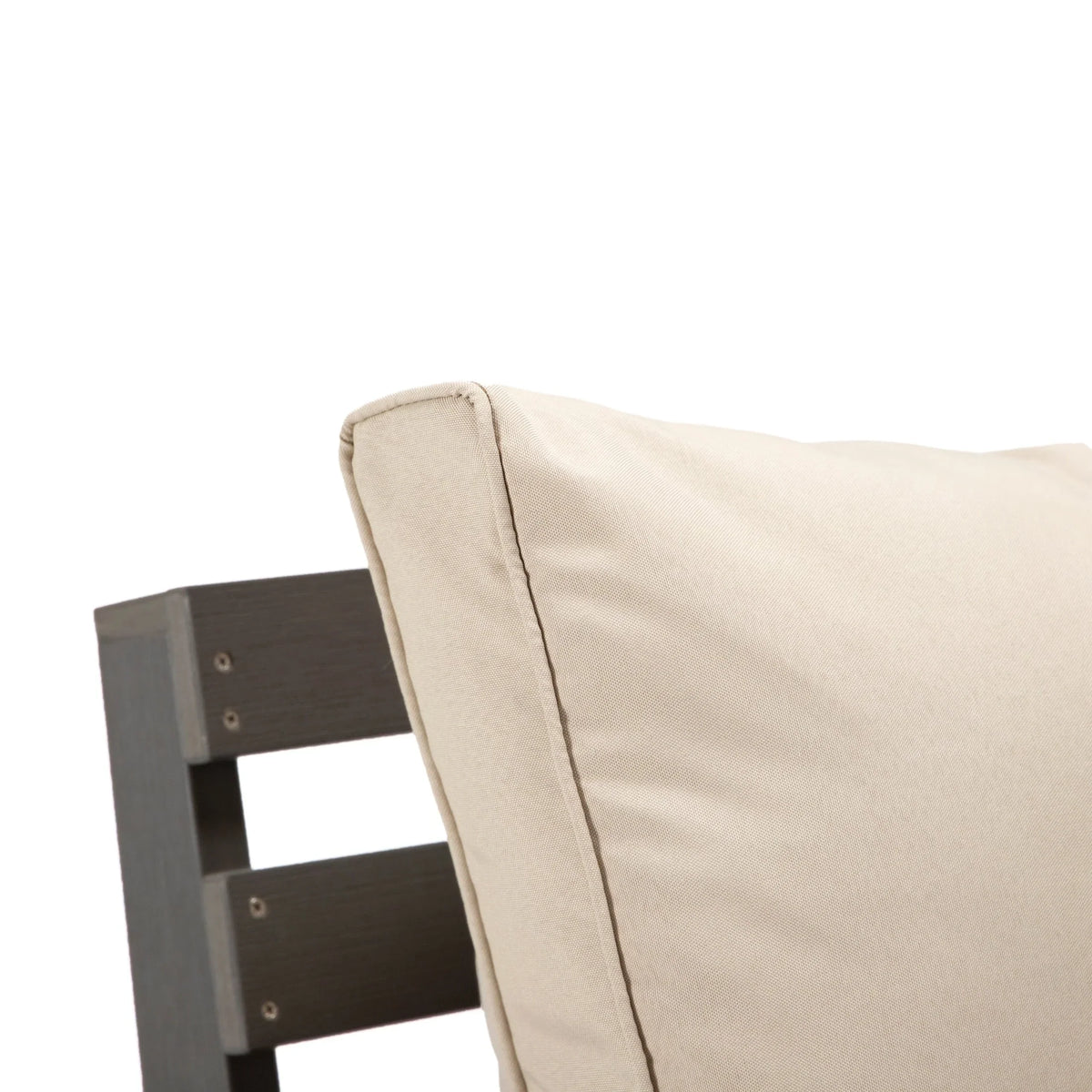 Alpine Outdoor Loveseat in High Impact Polystyrene with Removable Cushions - Elax Furniture