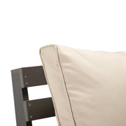 Alpine Outdoor Loveseat in High Impact Polystyrene with Removable Cushions - Elax Furniture