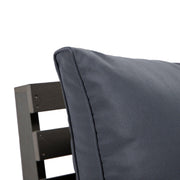 Alpine Outdoor Loveseat in High Impact Polystyrene with Removable Cushions - Elax Furniture