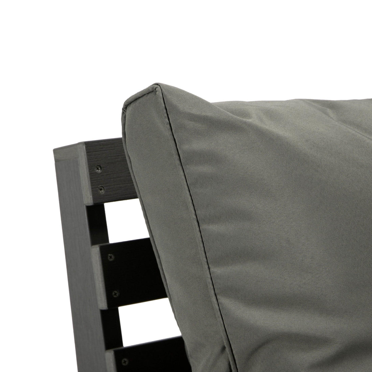 Alpine Outdoor Loveseat in High Impact Polystyrene with Removable Cushions - Elax Furniture