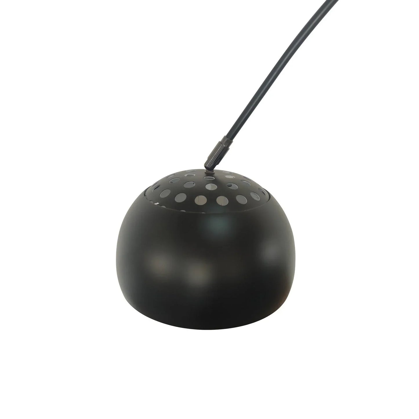 Arco Modern Arched Floor Lamp 76" Height with White Round Marble Base and Metal Dome Lamp Shade - Elax Furniture