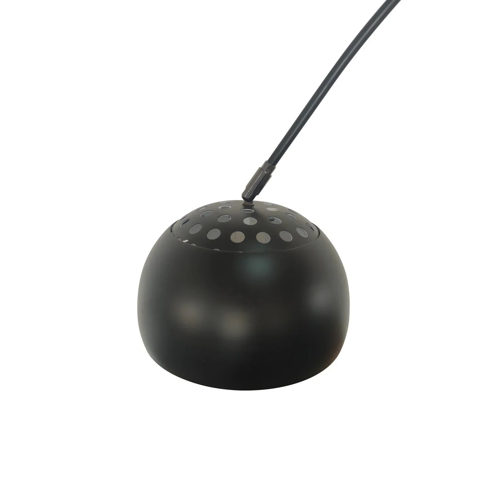 Arco Modern Arched Floor Lamp 76" Height with White Round Marble Base and Metal Dome Lamp Shade - Elax Furniture