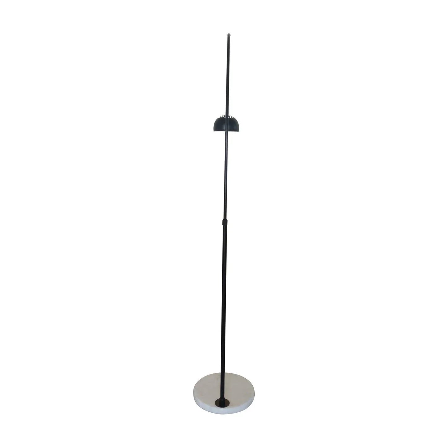 Arco Modern Arched Floor Lamp 76" Height with White Round Marble Base and Metal Dome Lamp Shade - Elax Furniture