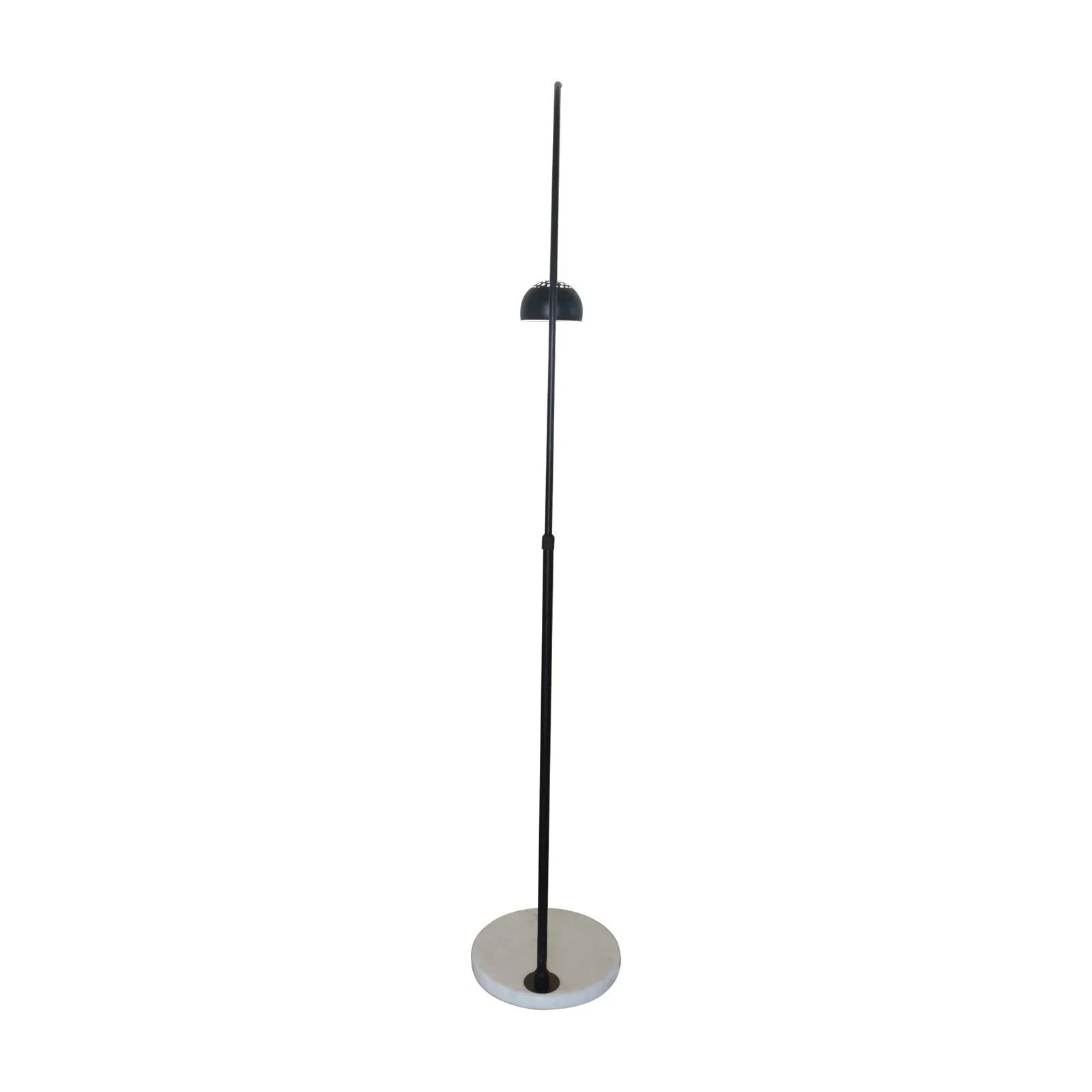 Arco Modern Arched Floor Lamp 76" Height with White Round Marble Base and Metal Dome Lamp Shade - Elax Furniture