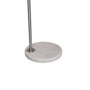 Arco Modern Arched Floor Lamp 76" Height with White Round Marble Base and Metal Dome Lamp Shade - Elax Furniture