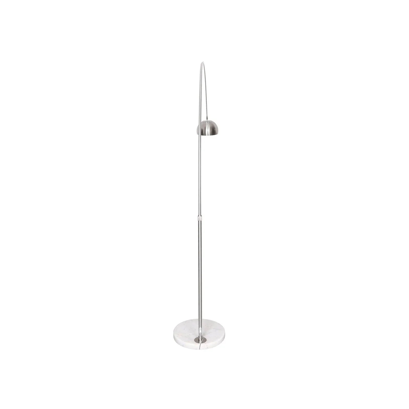 Arco Modern Arched Floor Lamp 76" Height with White Round Marble Base and Metal Dome Lamp Shade - Elax Furniture