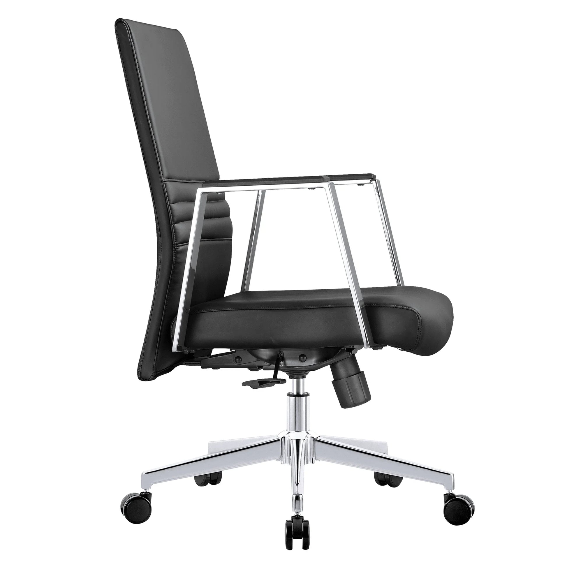 Aleen Leather Office Chair with Adjustable Height, Tilt and 360 Degree Swivel - Elax Furniture