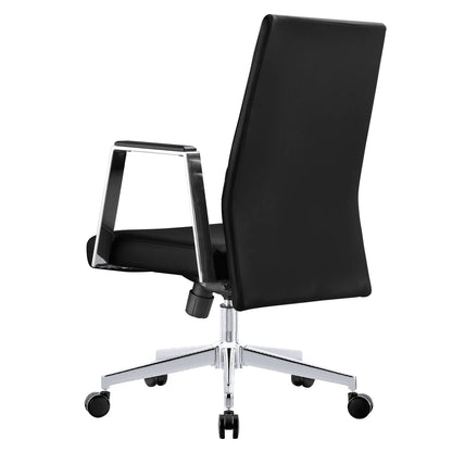 Aleen Leather Office Chair with Adjustable Height, Tilt and 360 Degree Swivel - Elax Furniture