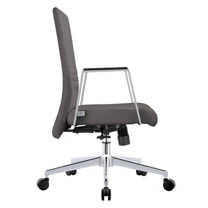 Aleen Leather Office Chair with Adjustable Height, Tilt and 360 Degree Swivel - Elax Furniture