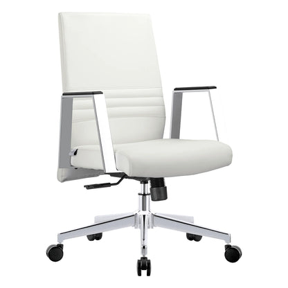 Aleen Leather Office Chair with Adjustable Height, Tilt and 360 Degree Swivel - Elax Furniture