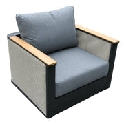 LeisureMod Arvin 4-Piece Conversation Set with Coffee Table, Sofa, and 2 Accent Chairs - Elax Furniture