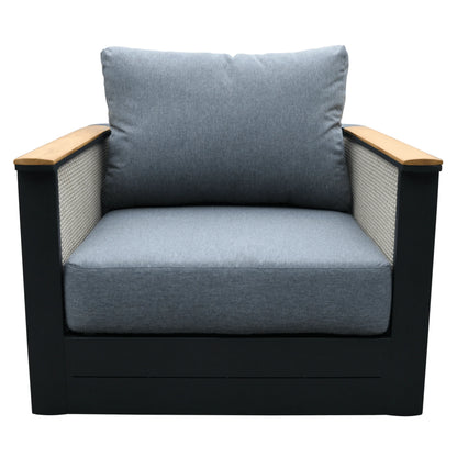 LeisureMod Arvin 4-Piece Conversation Set with Coffee Table, Sofa, and 2 Accent Chairs - Elax Furniture