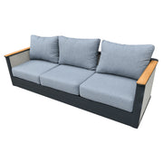 LeisureMod Arvin 4-Piece Conversation Set with Coffee Table, Sofa, and 2 Accent Chairs - Elax Furniture