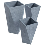 Aloe Tapered Square Fiberstone And MGO Clay Planter For Indoor And Outdoor - Elax Furniture
