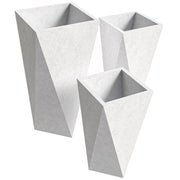 Aloe Tapered Square Fiberstone And MGO Clay Planter For Indoor And Outdoor - Elax Furniture