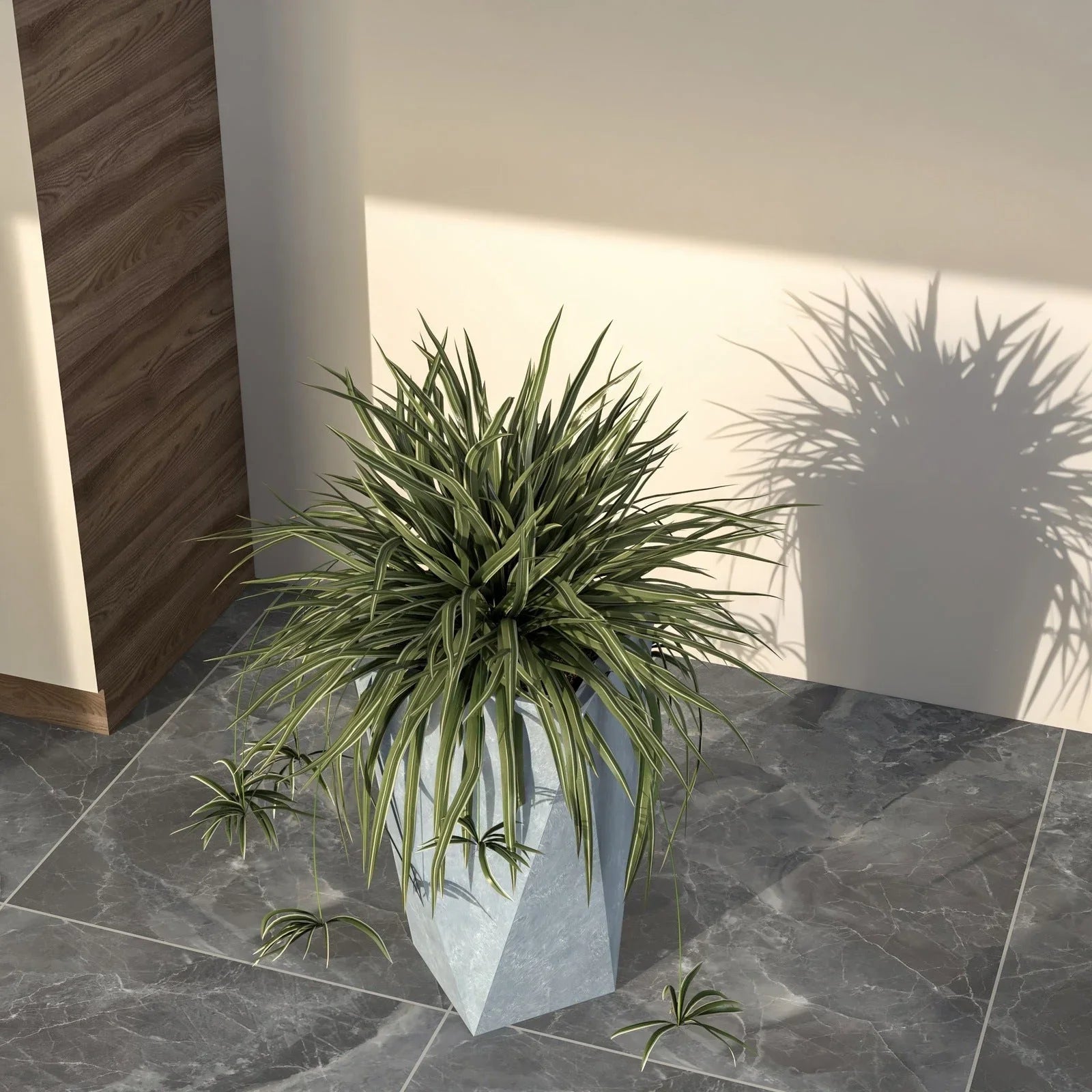 Aloe Tapered Square Fiberstone And MGO Clay Planter For Indoor And Outdoor - Elax Furniture