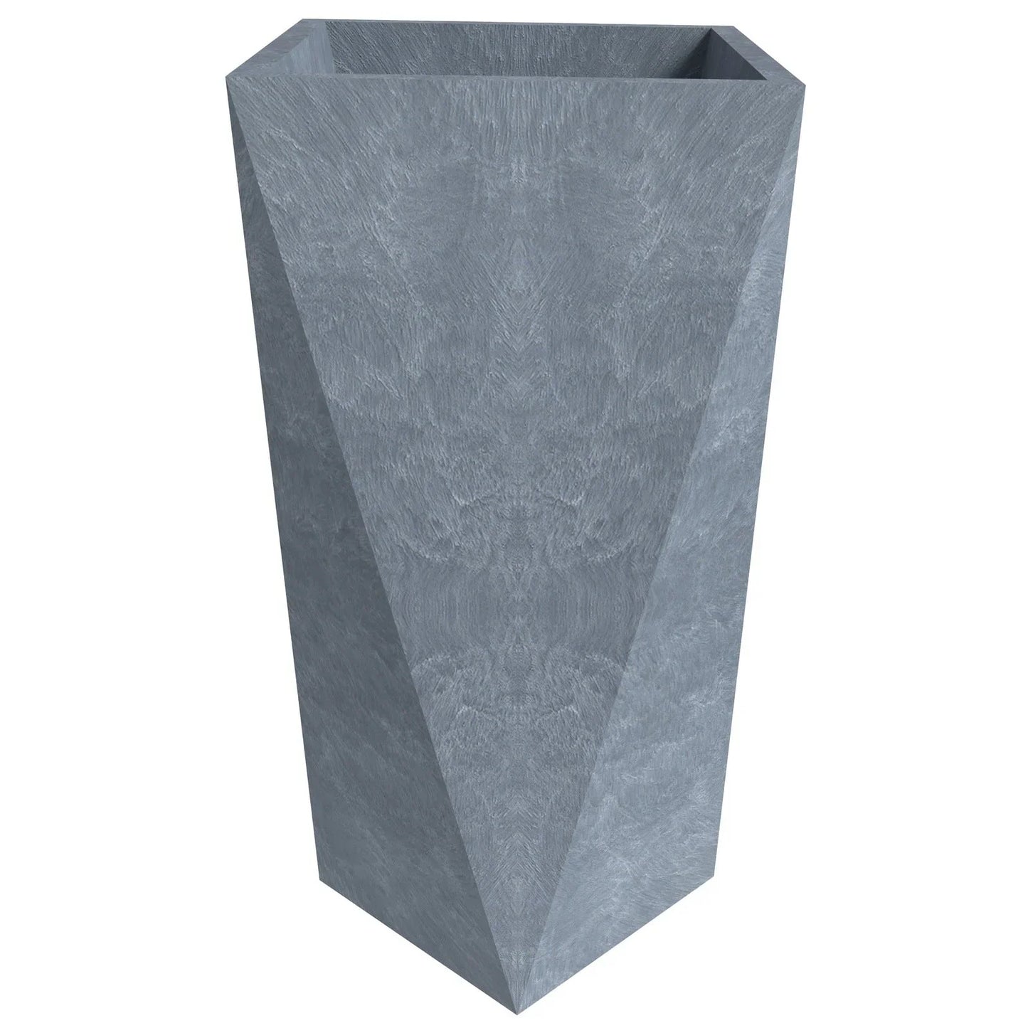 Aloe Tapered Square Fiberstone And MGO Clay Planter For Indoor And Outdoor - Elax Furniture
